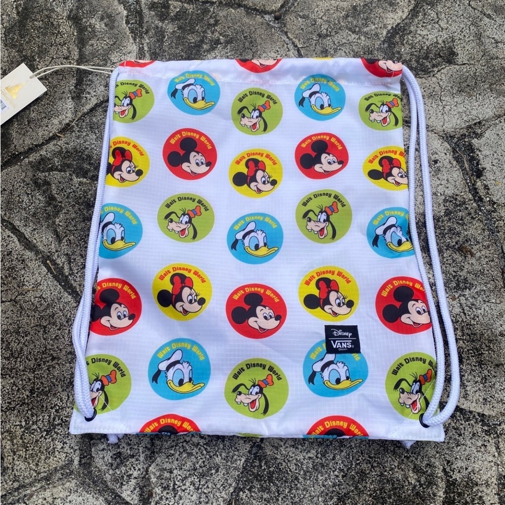 Vans WDW Disney Cinch Sack Gym BAG Drawstring Backpack